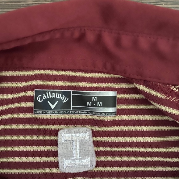 Men’s Striped Callaway Golf Polo - Picture 2 of 2